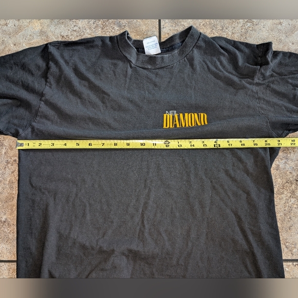 Neil Diamond 80s Vintage Single Stitch Concert Tee Men's M Ladies Large - Picture 7 of 7